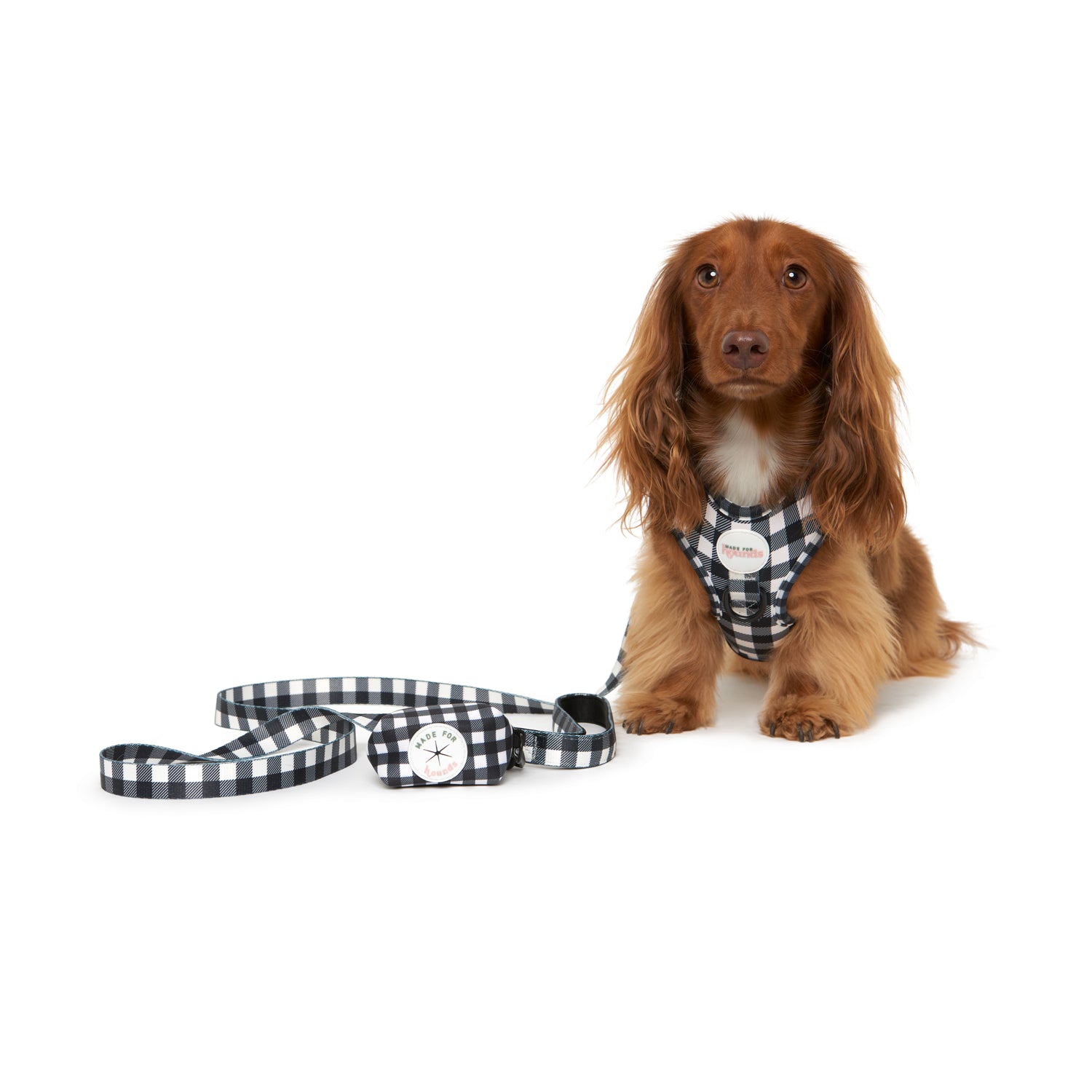 The Black Tie Harness Set - Adjustable