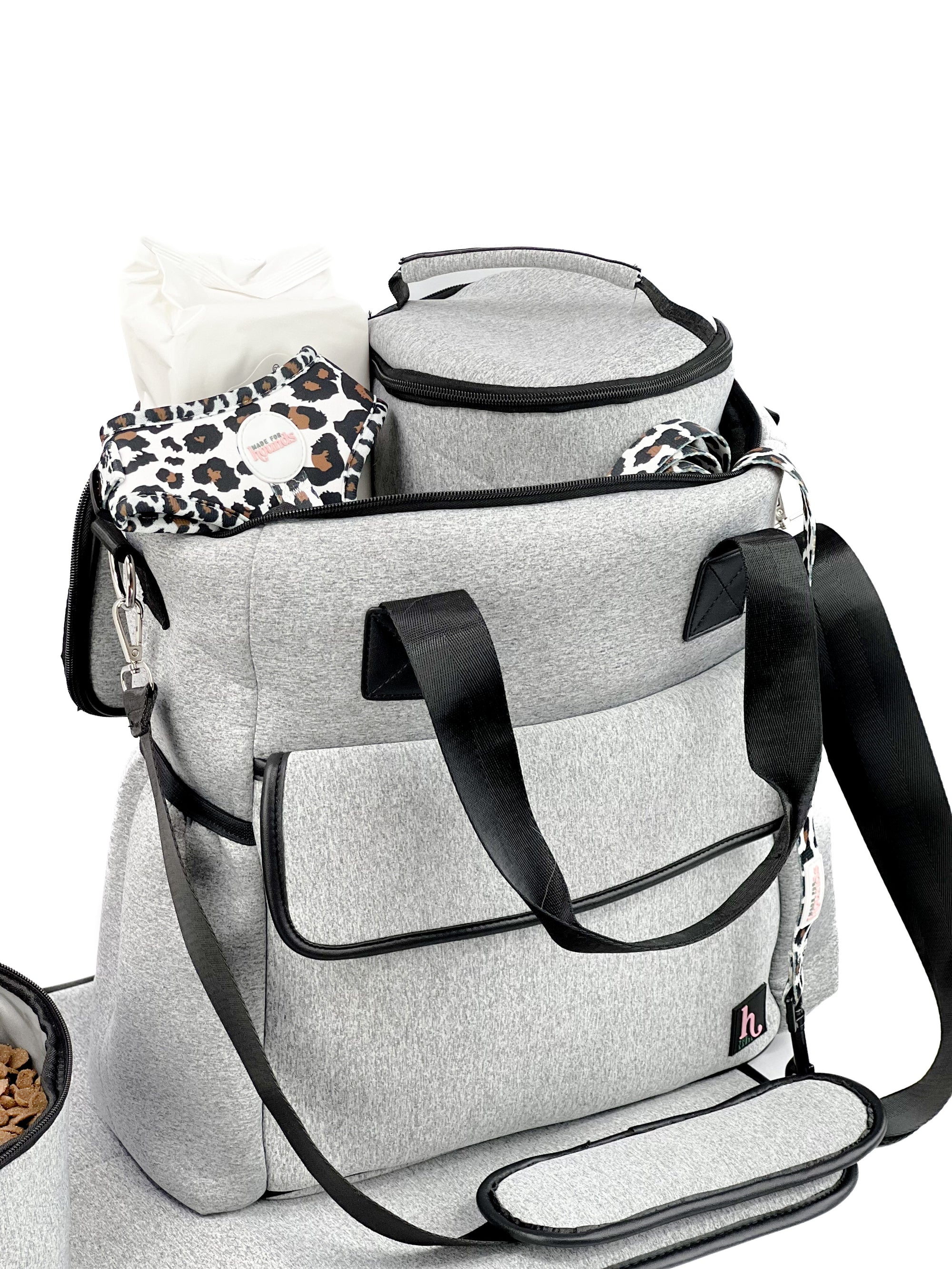 Overnight Pet Travel Bag - Black or Grey