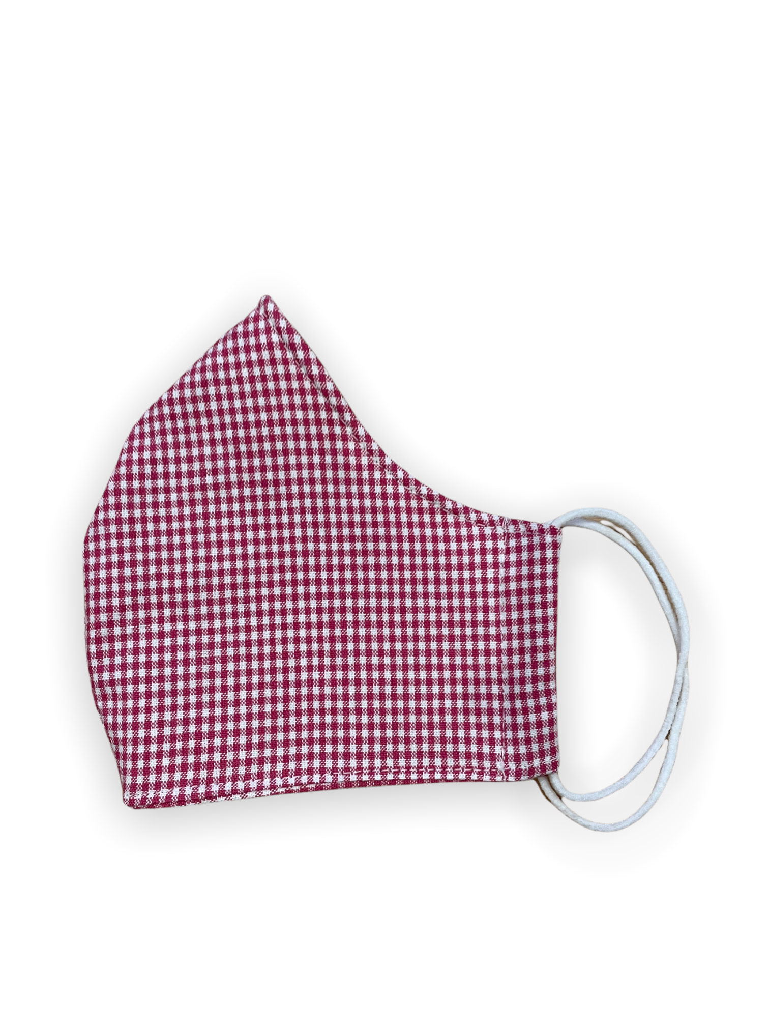 Pink Gingham Cotton Face Mask