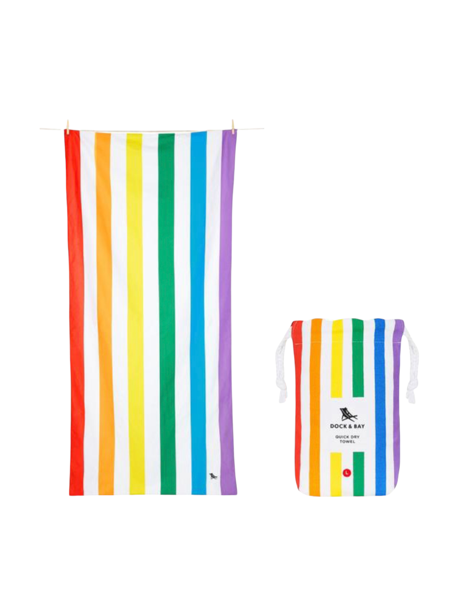 Quick Dry Towel- Rainbow Skies