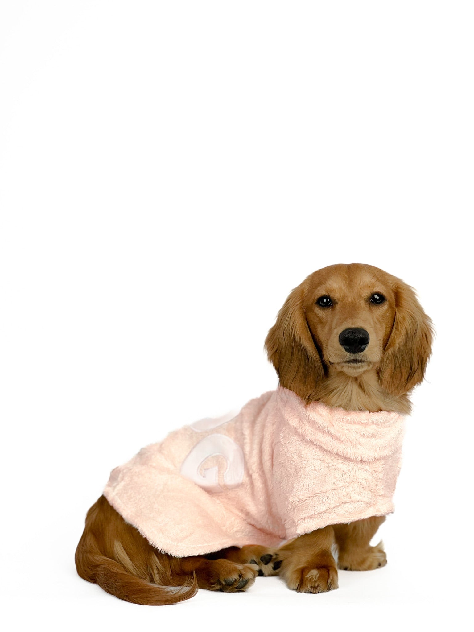 DOG Poncho Towel - Blush