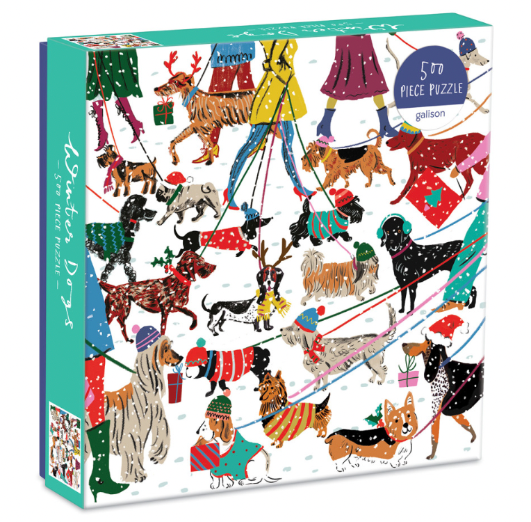 Galison - Winter Dogs Puzzle