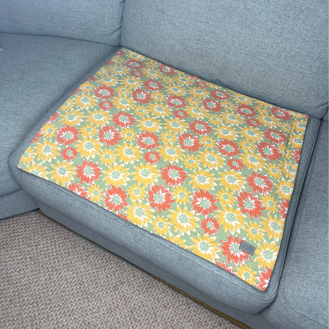 Summer Sunflowers Couch Pad (Deluxe Waterproof)